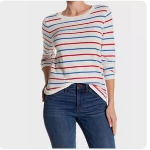 NWT Women’s J. Crew Mercantile striped crew neck sweater Size XS